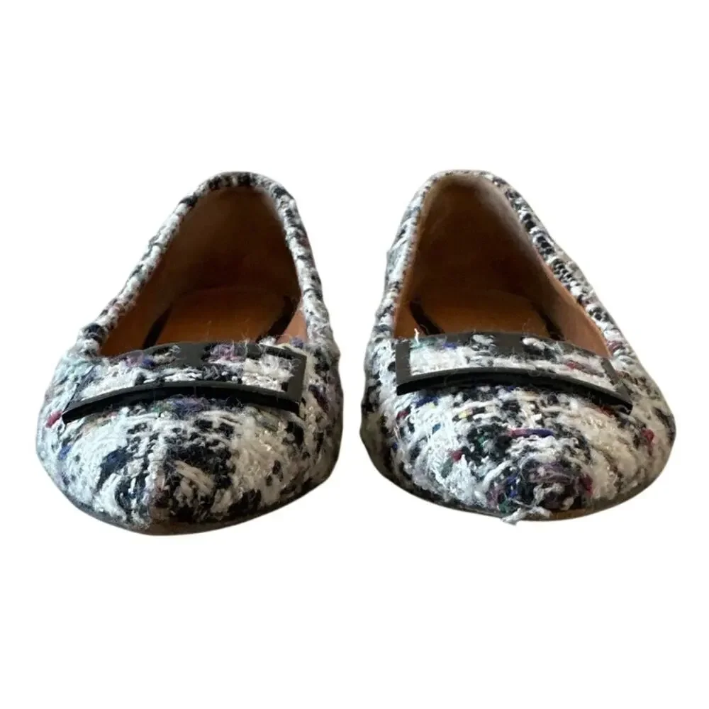 Tory Burch Gigi Tweed Pointed Toe Flats‎ Multicolor 6.5
